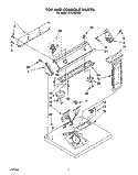 SECTION Diagram and Parts List for TGDL400AW0  Whirlpool Dryer