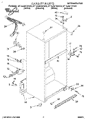 CABINET Diagram and Parts List for ET16JMXBN00  Whirlpool Refrigerator