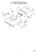 TOP VENTING, OPTIONAL Diagram and Parts List for RBD306PDT11  Whirlpool Wall Oven