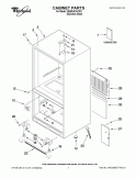 CABINET PARTS Diagram and Parts List for GB9SHDXVS03  Whirlpool Refrigerator