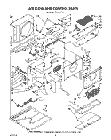 AIR FLOW AND CONTROL Diagram and Parts List for CAH12W04  Crosley Air Conditioner
