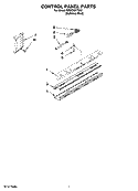 CONTROL PANEL PARTS Diagram and Parts List for KSSC36FTS02  KitchenAid Refrigerator