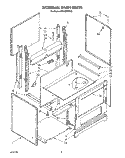EXTERNAL OVEN, LIT/OPTIONAL Diagram and Parts List for RF0100XRW3  Whirlpool Range