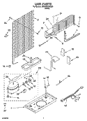 UNIT PARTS Diagram and Parts List for ET8WWKXKQ03  Whirlpool Refrigerator