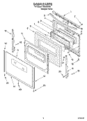 DOOR, OPTIONAL Diagram and Parts List for TES325KQ0  Estate Range