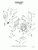 CHASSIS PARTS Diagram and Parts List for KDRS505XSS01  KitchenAid Range