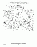 INTERIOR AND AIR FLOW PARTS Diagram and Parts List for KHHC2090SBT1  KitchenAid Microwave
