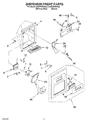 DISPENSER FRONT Diagram and Parts List for 5VGS7SHGKT00  Whirlpool Refrigerator