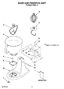 Part Location Diagram of W11316221 Whirlpool Dough Hook