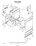 DOOR , LITERATURE AND OPTIONAL Diagram and Parts List for DU3040XP1  Whirlpool Dishwasher