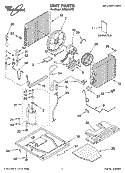 UNIT PARTS Diagram and Parts List for ACQ244XR2  Whirlpool Air Conditioner