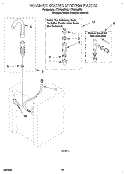 WASHER WATER SYSTEM Diagram and Parts List for LTG6234DQ0  Whirlpool Washer Dryer Combo