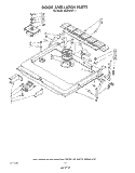 DOOR AND LATCH Diagram and Parts List for 4KUDI220T1  KitchenAid Dishwasher