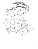 CONTROL Diagram and Parts List for KSRC25DXAL10  KitchenAid Refrigerator
