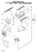 ICEMAKER PARTS Diagram and Parts List for ED2JHAXTL02  Whirlpool Refrigerator