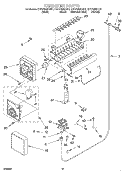 ICEMAKER Diagram and Parts List for KBRP36MHB01  KitchenAid Refrigerator