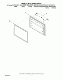 FREEZER DOOR PARTS Diagram and Parts List for GX5FHDXVA01  Whirlpool Refrigerator