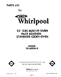 SECTION Diagram and Parts List for SB100PSK0  Whirlpool Wall Oven