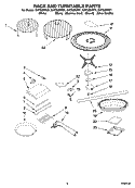 RACK AND TURNTABLE PARTS Diagram and Parts List for GH7208XRQ1  Whirlpool Microwave