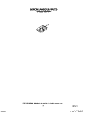 MISCELLANEOUS, LIT/OPTIONAL Diagram and Parts List for TUD3000W1  Whirlpool Dishwasher