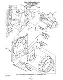 BULKHEAD Diagram and Parts List for LG7681XSW2  Whirlpool Dryer