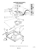 MACHINE BASE Diagram and Parts List for 6LA6300XTW1  Whirlpool Washer