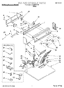 TOP AND CONSOLE, LIT/OPTIONAL Diagram and Parts List for KGYE665BWH3  KitchenAid Dryer