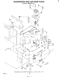 MAGNETRON AND AIR FLOW Diagram and Parts List for RM973PXLT0  Whirlpool Microwave Oven Combo