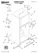 CABINET, LITERATURE Diagram and Parts List for ST18HPXKQ01  Whirlpool Refrigerator