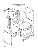 EXTERNAL OVEN Diagram and Parts List for SF3000ERN6  Whirlpool Range