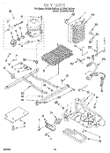 UNIT Diagram and Parts List for KSRB22QGBL00  KitchenAid Refrigerator