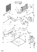 UNIT Diagram and Parts List for TT21AKXJW01  Estate Refrigerator