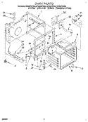 OVEN Diagram and Parts List for RF376PXYN4  Whirlpool Range
