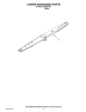 LOWER WASHARM PARTS Diagram and Parts List for IUD6100YW1  Whirlpool Dishwasher