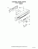 CONTROL PANEL PARTS Diagram and Parts List for 7DU1100XTSS4  Whirlpool Dishwasher
