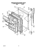 REFRIGERATOR DOOR Diagram and Parts List for KTRD18KXWH10  Whirlpool Refrigerator