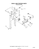 PANEL AND CONTROL Diagram and Parts List for KU1550VP1  Roper Trash Compactor