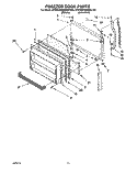 FREEZER DOOR Diagram and Parts List for KTRS20MBWH00  KitchenAid Refrigerator