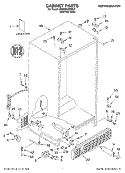 CABINET, LITERATURE Diagram and Parts List for 3XED5SHGKS01  Whirlpool Refrigerator