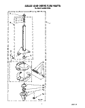 BRAKE AND DRIVE TUBE Diagram and Parts List for 3LA5581XYN0  Whirlpool Washer