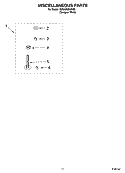 MISCELLANEOUS PARTS - OPTIONAL PARTS (NOT INCLUDED) Diagram and Parts List for 7MRAS6233KQ5  Roper Washer