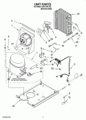 UNIT PARTS, OPTIONAL PARTS (NOT INCLUDED) Diagram and Parts List for KUIC15NLTS2  KitchenAid Ice Maker
