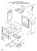 CHASSIS Diagram and Parts List for SF325PEGN1  Whirlpool Range