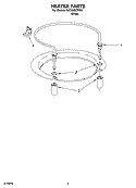 HEATER PARTS Diagram and Parts List for DUC600XTPQ6  Whirlpool Dishwasher