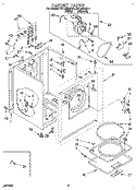 SECTION Diagram and Parts List for REL4634BL1  Roper Dryer