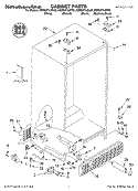 CABINET PARTS Diagram and Parts List for KSRS27ILBL02  KitchenAid Refrigerator