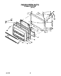 Part Location Diagram of 1116589 Whirlpool Panel, Freezer Door (Also Order Item 21) (Almond)