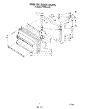 FREEZER DOOR Diagram and Parts List for ET18MKXSW00  Whirlpool Refrigerator