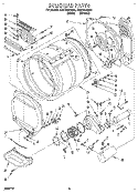 BULKHEAD, LIT/OPTIONAL Diagram and Parts List for CG1751XWN1  Whirlpool Dryer