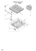 DISHRACK Diagram and Parts List for DU400CWDB2  Whirlpool Dishwasher